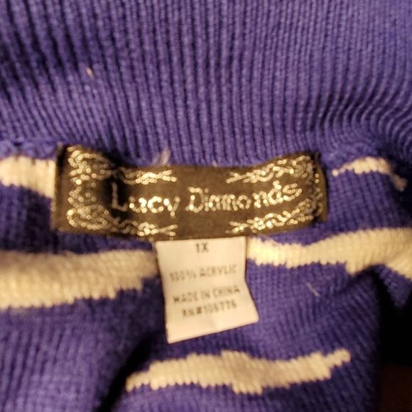 Zebra print Sweater skirt 1X - Picture 2 of 2